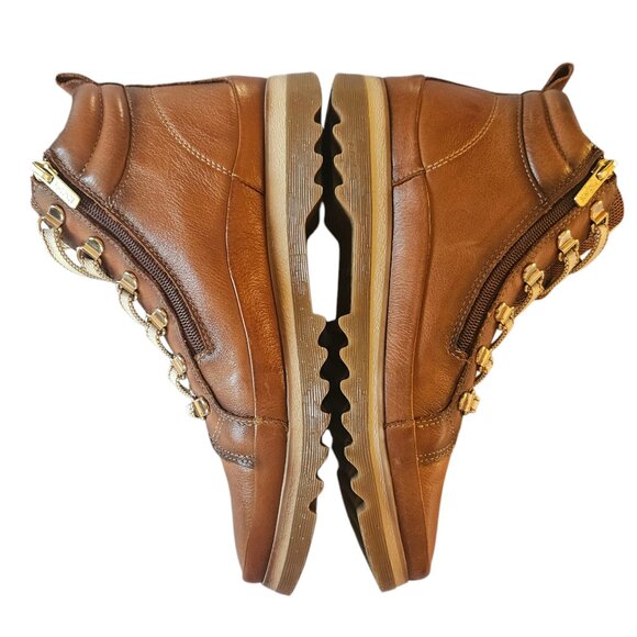 Pikolinos Vigo Brandy Lace-up Leather Ankle Boots Womens SZ 39 US 8.5 Brown - Picture 8 of 15